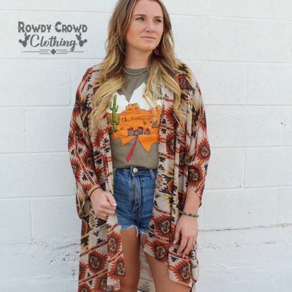 Amber Aztec Cardigan SOLD - Picture 2 of 3